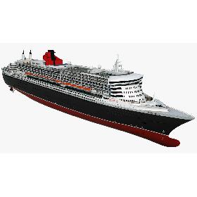 Cruise Ship Queen Mary 2 model